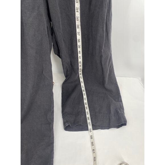 Universal Thread Black Linen V Neck Open Back Sleeveless Jumpsuit Womens L - Picture 11 of 11